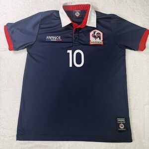 Paris France Soccer Football #10 Polo Jersey Shirt Size Small Produit Original